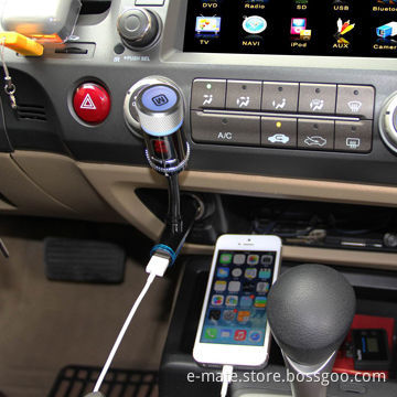 HiFi Car Bluetooth FM Transmitter with Charging Function